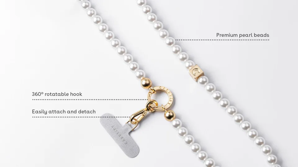 CASETiFY Pearl Cross-body Strap Phone Strap Universal Crossbody