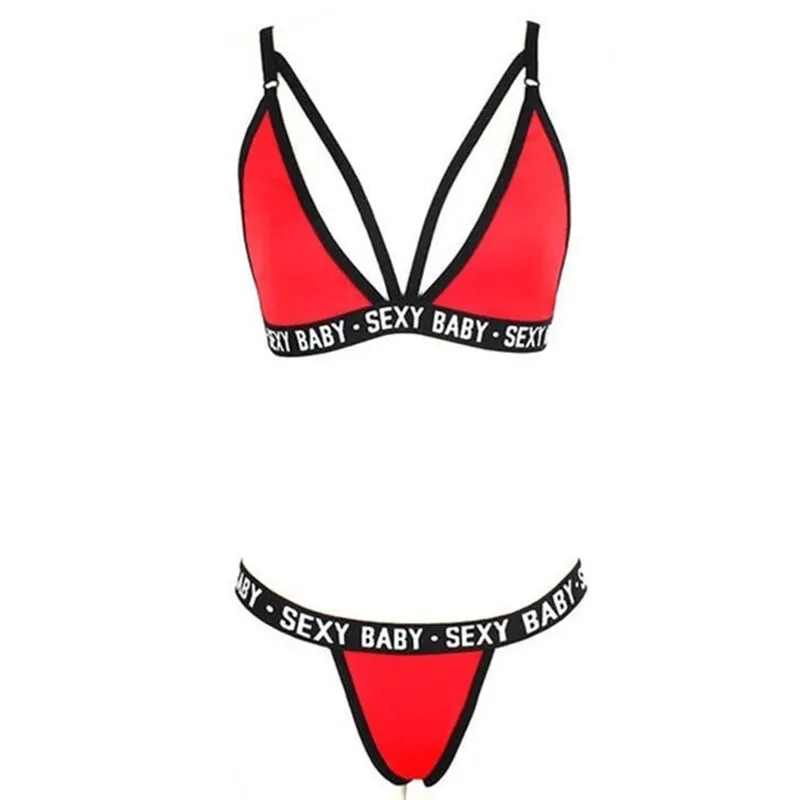 Buy Letdown 2Pcs Women Girls Sexy Push Up Lingerie Bandage Sports Underwear  Set Bra+Pants (M) Online at desertcartEcuador