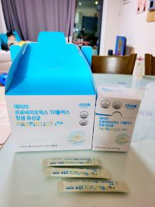 Men vi sinh chứa 3 tỷ vi khuẩn probiotics ở dạng men sống đem lại hiệu quả vượt trội và toàn diện cho hệ tiêu hoá cải thiện tiêu hóa (4 hộp x 30 gói/hộp) - Atomy-probiotics 10 plus - 애터미-프로바이오틱스-10-플러스- - Атоми Пробиотик 10+