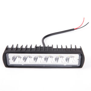 2PCS 18W Car Work Light 6LED 6000K Ultra Bright Off-Road SUV Truck Rectangular Headlight Waterproof DRL Spotlight ATV Driving Light