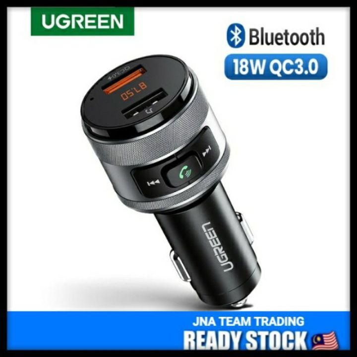 UGREEN Car Charger Bluetooth FM Transmitter Quick Fast Charger