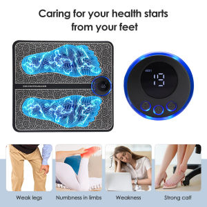 8 Mode Terapi EMS Alat Pijat Elektrik Telapak Kaki Akupuntur TaffOmicron / Alat Terapi Kaki