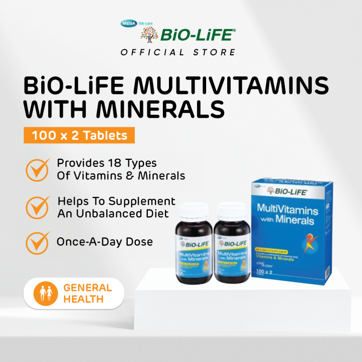 BiO LiFE MULTIVITAMINS WITH MINERALS 100X2 Expiry Date Oct 2024 Lazada   899ee25f9c48bcef97552ee9a91415a6  720x720q80 