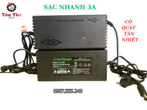 Sạc Nhanh Adapter 21V-3A Cho Pin Máy Khoan Máy Bulong Pin Trung Quốc Có quạt tản nhiệt