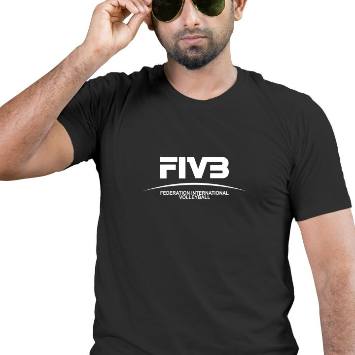 kaos voli FIVB atasan voly baju volleyball bahan katun Lazada