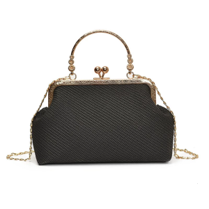 Modern Lock Design Womens Handbag Wear Resistant PU Fabric Multi Compartment Organization Convertible Strap Fashion Accessory