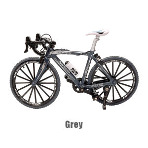 Simulation Alloy Bicycle Model 1:8 Classical Road Bike Racing Bend Road Collect Creative Ornament Gift Box Boy for Children
