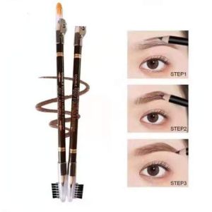 2in1 eyebrow pencil with sharpener per pack brown black eyebrow pencil (1pc)