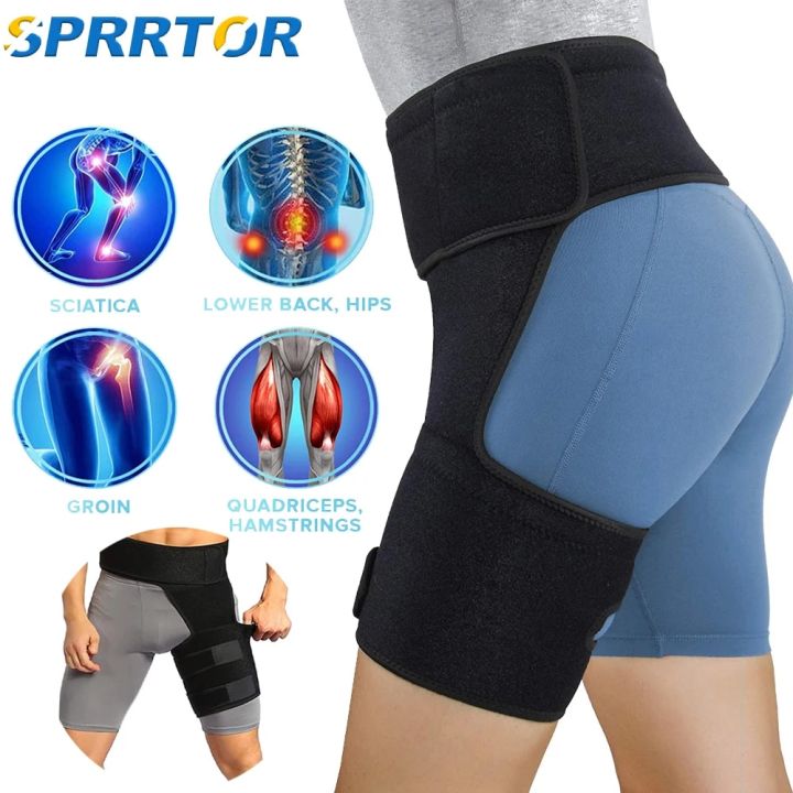 Hip Brace,Sciatica Pain Relief Brace,Thigh/Hamstring Compression ...