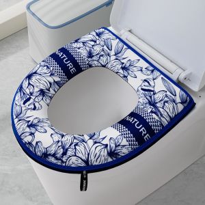 INNEED Thickened Toilet Seat Pad Waterproof Universal Toilet Cushion  Removable Toilet Seat Cover