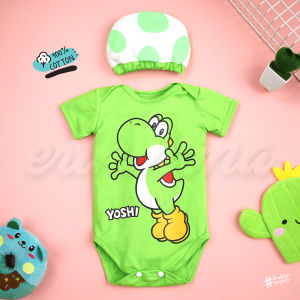 [ermon baby] baju jumper bayi karakter yoshi mario