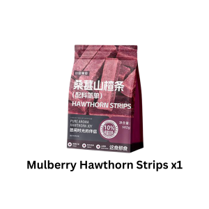Mulberry Hawthorn Strips Fruity Healthy Snack 502g Shanzha 山楂