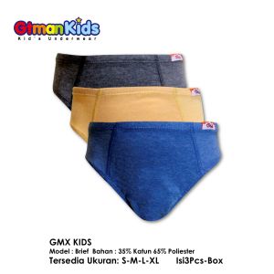 Celana Dalam Anak Laki-laki GTMan GMX-Kids ISI 3Pcs