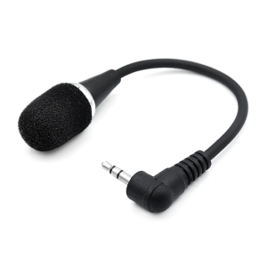 RIXTON Clip Microphone Metal 3.5mm/Type C Mini Clip Microphone For Recording 1.5m Length Clip Microphones