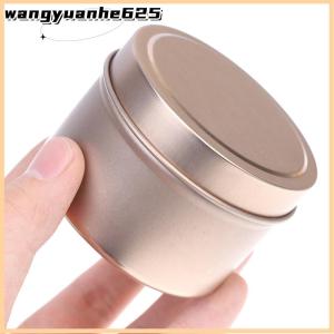 [WYH Store] 👗 DIY Round Candle Jars 4Oz Aluminum Tins With Lids Cosmetic Sample Containers Storage Organizer