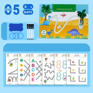 [TM55] Buku Edukasi Dini Belajar Menulis Dan Menggambar Anak / Mainan Untuk Perkembangan Otak Anak / Early Learning Education Book For Kids