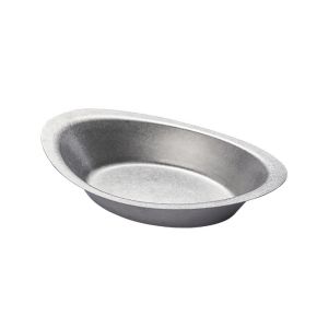 WELLNOW Hình bầu dục. Đĩa ăn bằng loại Bền bỉ Thép không gỉ Đĩa đựng salad Cổ điển Nông Bộ đồ dùng cho quán cà phê Cắm trại ngoài trời