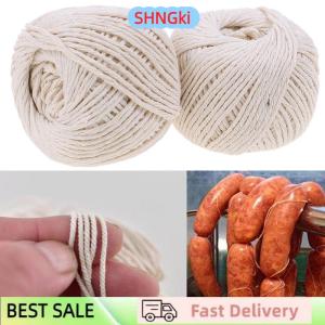 SHNGki 1Roll 229 feet Butchers Cotton Twine Meat Trussing Turkey Barbecue Strings Rope