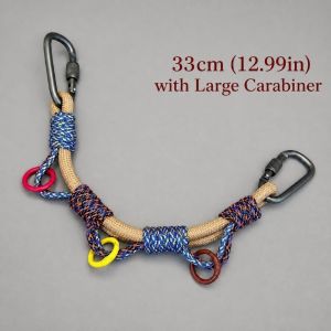 IFFINE Đầy màu sắc Dây đeo mở rộng ba lô Di động Chịu tải nặng Móc treo dây Carabiner Chuyên nghiệp Đa chức năng Dây đeo đồ dùng ngoài trời Đi bộ đường dài và cắm trại