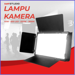 PENGIRIMAN CEPAT TaffSTUDIO Lampu Kamera Foto Video Fill Light 40W 600 LED - U600+ / lampu kamera light lighting dslr vlog