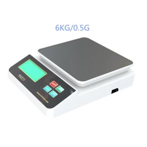 Anjieyu 6kg/0.5g Precision Rechargeable Waterproof Kitchen Scale with LED Display and Quick Unit Conversion