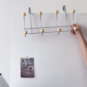 FFBH Portable Door Hook Hanging Coat Rack Without Drilling Multifunctional Bedroom Storages Hanger Kitchen Organizer Home Accessories 2Z5B1