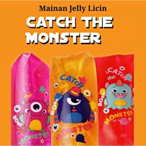 Mainan Anak Catch The Monster Jelly / Water Snake Toys Monster Air Susah Di Pegang Squishy Slime