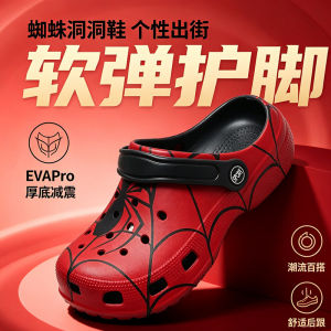 Free Shipping Clogs MenS Summer New Style Thick-Soled EVA Soft And Elastic Non-Slip Beach Sandals Trendy Outdoor Wear Closed-Toe Design