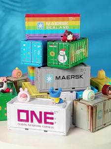 จิงกวนแคปซูลตาบอดเก็บโมเดลย่อส่วนดีบุกจัดเก็บภาชนะจัดแสดง