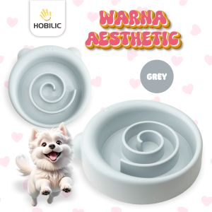Hobilic Tempat Makan Anjing Slow Feeder Bowl Lucu Anti Tersedak Model Beruang Twister