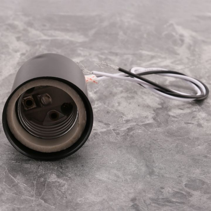 E27 Ceramic Screw Base Round LED Light Bulb Lamp Socket Holder Adapter ...