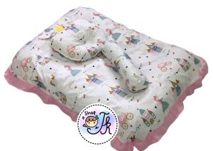 JK1025 ที่นอนรังผึ้ง (ถอดปลอกซักได้) ผ้าCotton 100% กันไรฝุ่น (ที่นอน+หมอนหนุน+หมอนข้าง) แถมฟรี หมอนรองคอ 1 ชิ้น