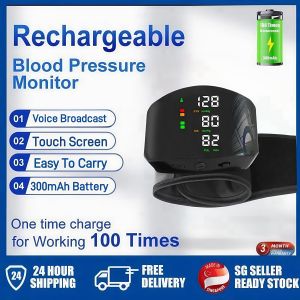 (SG local inventory)High quality intelligent electronic blood pressure monitor wrist measurement precise fast and convenient