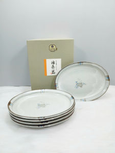 [ Woosilver ] Bộ 5 Dĩa Gốm Sứ Secondhand - BGS60