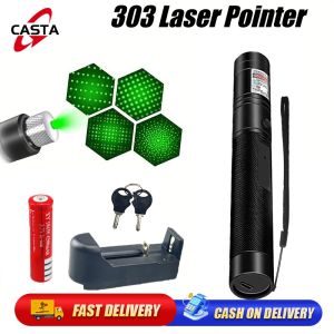 532nm 5mw 303 Green Laser Pointer Laser Pen Rechargeable Visible Beam Light Compact Size Presentation Greenlaser Lazer