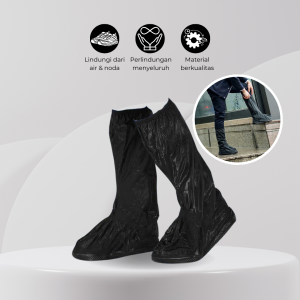 Pelindung Sepatu Anti Air Hujan Cover Sepatu Waterproof Reusable Rain Boot Cover