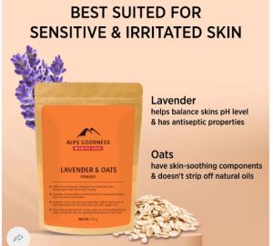 alps goodness lavender & oats powder -50g