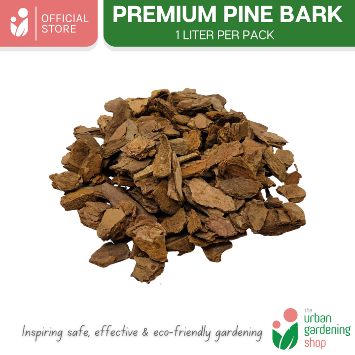 Premium Pine Bark Mulch (1 liter per pack) Ideal Gardening Mulch For ...