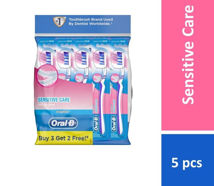 Buy Oral-B Sensitive Care (Extra Soft) Bristles Toothbrush 5 pcs