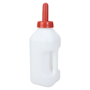 Leakproof Calf Nursing Bottle with Nonslip Handle and Detachable Rubber Nipples for Easy Milk Feeding Livestock Supply