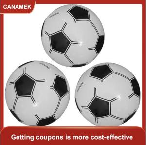 【CANAMEK】 Bóng đá bãi biển mới lạ thổi phồng bơm hơi 38cm Bóng Đá Đồ chơi ngoài trời cho trẻ em