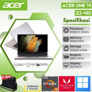 Acer Aspire 14 Z2-493 - AMD Ryzen 5 3500U - 16GB - 512GB SSD - AMD VEGA 8 - Windows 11 - Silver (Promo)
