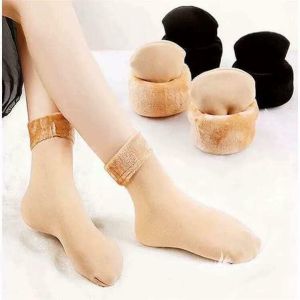 Sét 5 Đôi Tất lót lông giữ nhiệt siêu ấm dành cho nữ