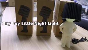 Humanoid MR. P Shy Desk Lamp Little Mischievous Boy Decorative Lamp