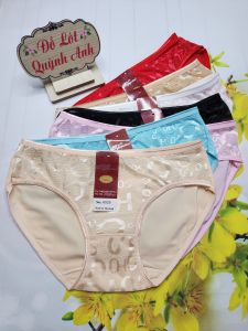 Combo 10 Quần Lót Nữ Cotton Thái Thông Hơi Phối Ren Size 45-55 Kg (6525) Form Ôm Dáng Chuẩn Chất Vải Mịn Co Giãn Thoáng Mát - Đồ Lót Quỳnh Anh