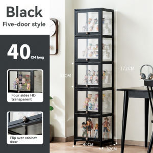 COD 3/4/5 Layers Acrylic Display Cabinet Bamboo Four Sided Transparency for living room display box