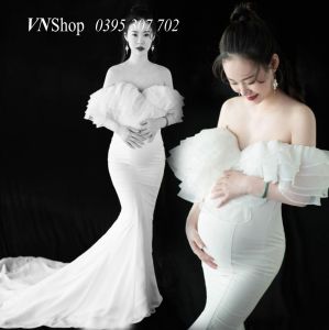 #059M- Đầm bầu chụp ảnh concept phong cách năm 2023