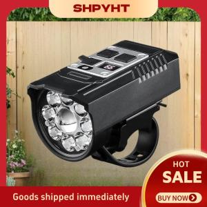 SHPYHT 1 bộ đèn trước xe đạp LED Đèn xe đạp có thể sạc lại Loại C đèn tay lái siêu nhẹ đèn pin xe đạp chống nước đèn pha xe đạp