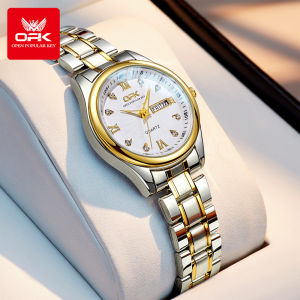 OPK Jam Tangan Wanita Original  Anti Air Tahan Kecil  import Terbaru Besi tahan karat Rantai Asli Kuarsa Rose Gold Women Watch