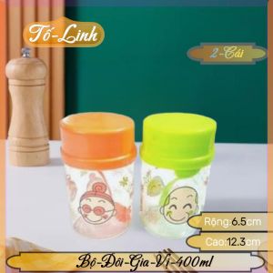 Bộ đôi hũ gia vị thuỷ tinh hũ gia vị thủy tinh kèm muỗng